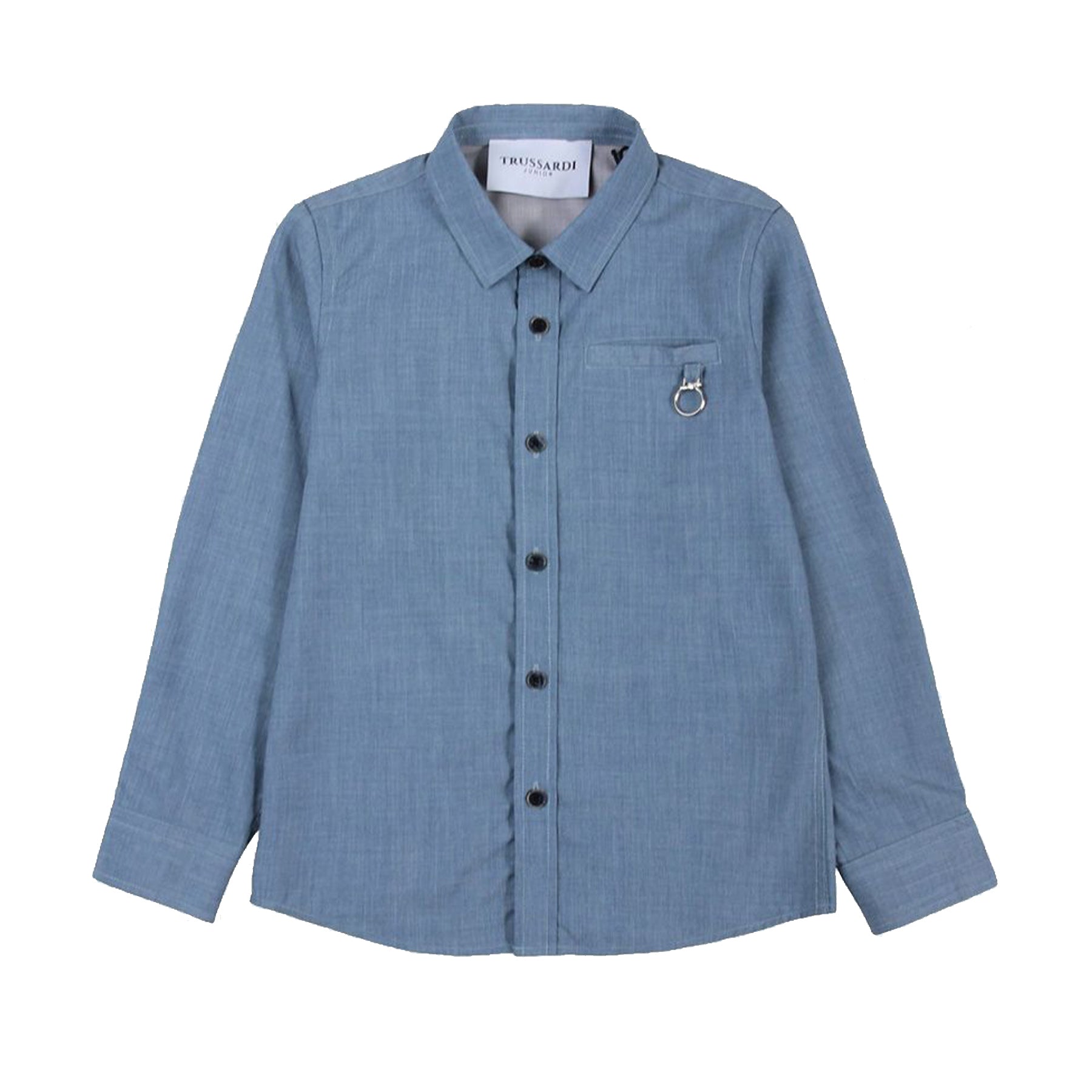 Trussardi Shirt with Pocket and Applied Logo