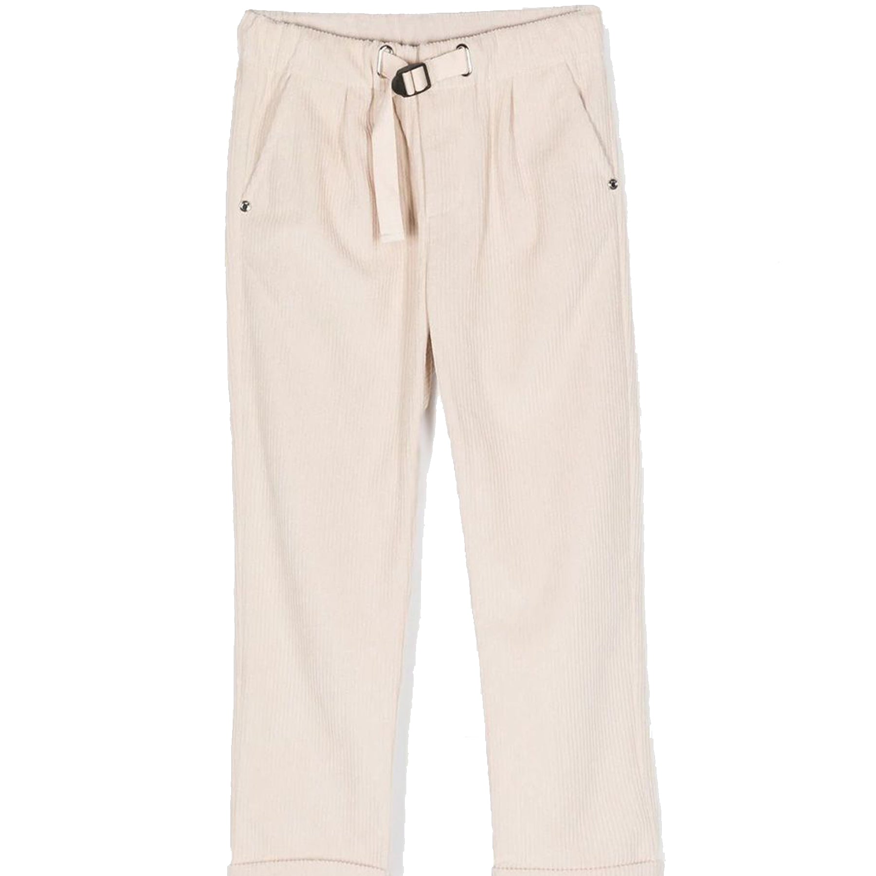 Striped velvet trousers