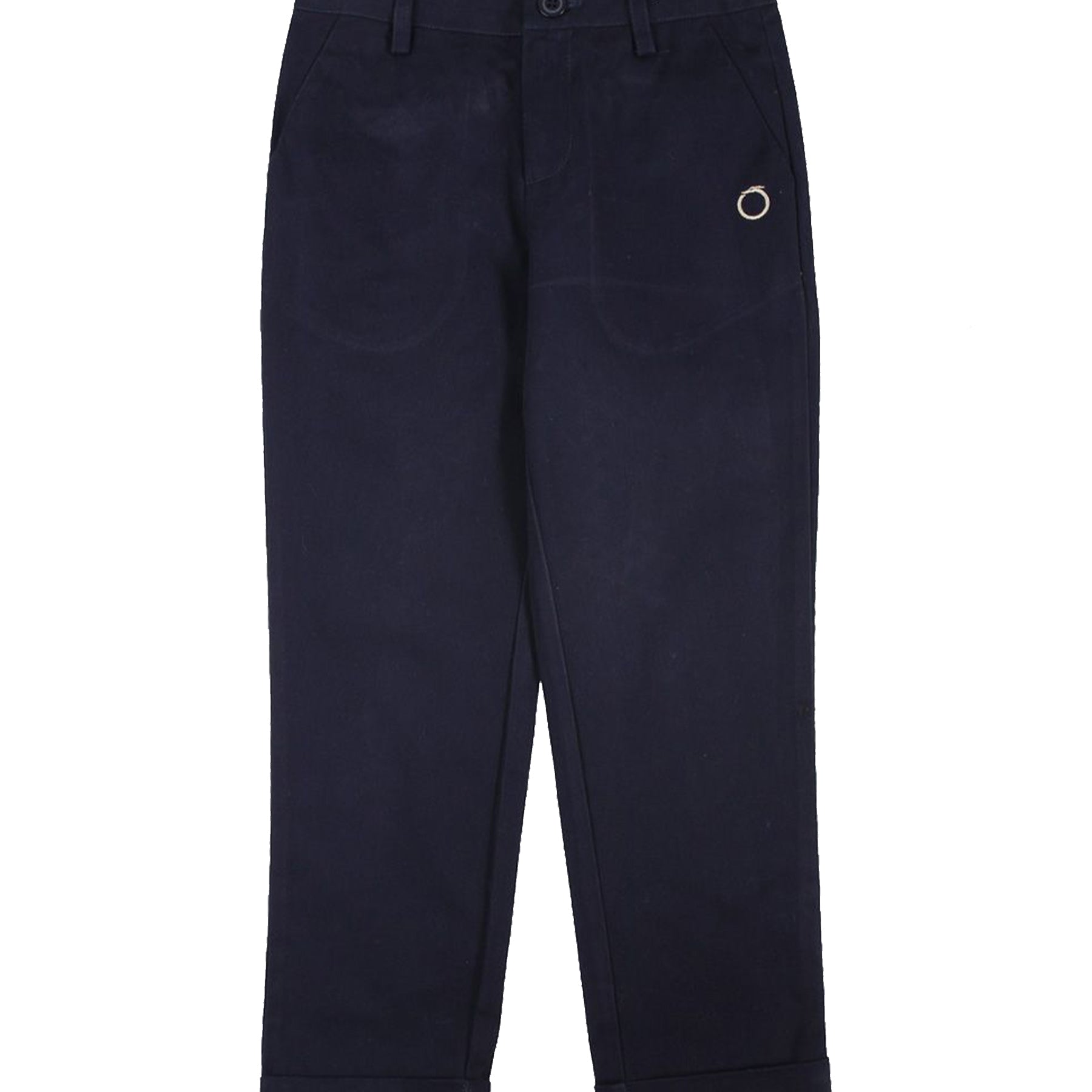 Trussardi Straight-Fit Trousers with Turn-Ups
