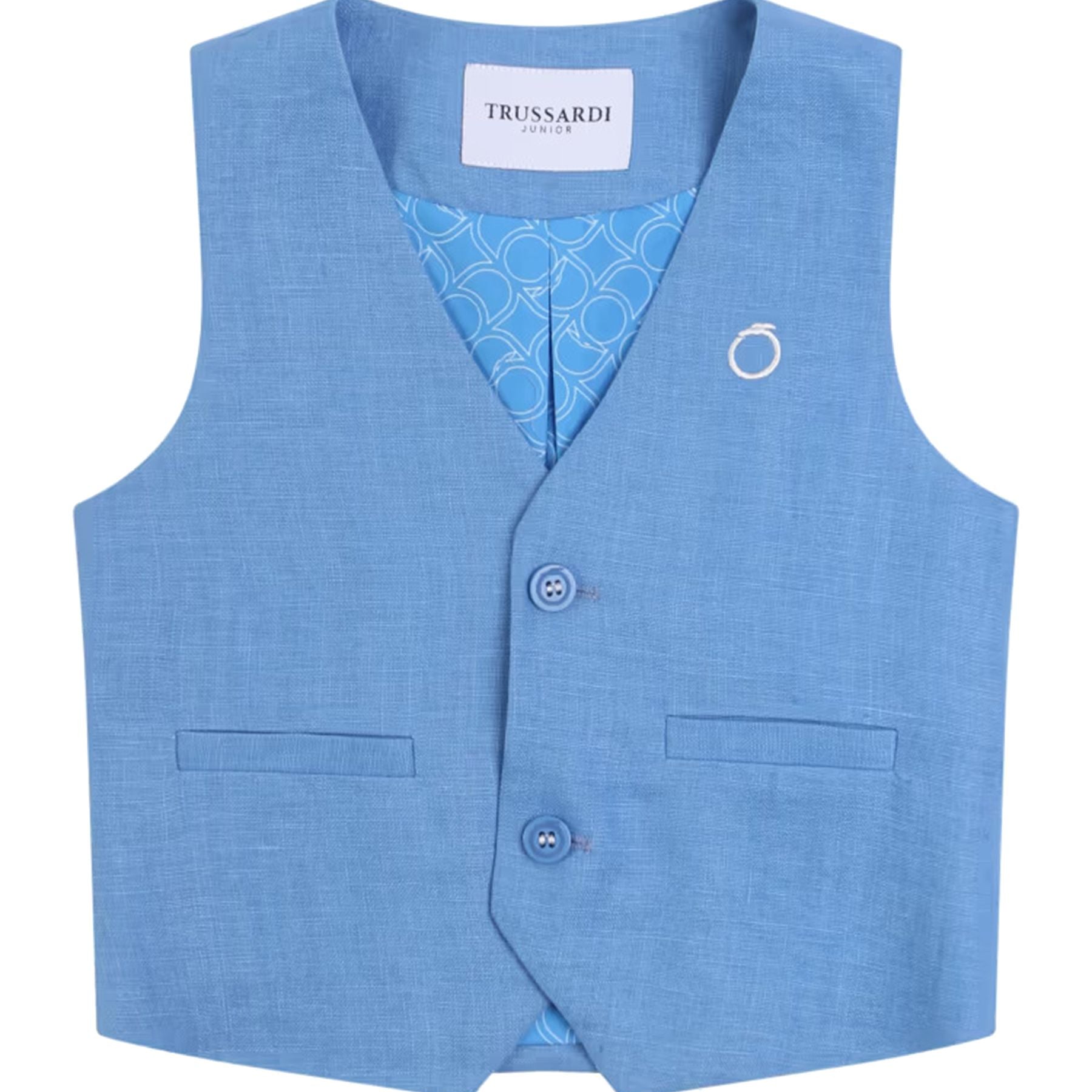 Trussardi Linen Sleeveless Jacket