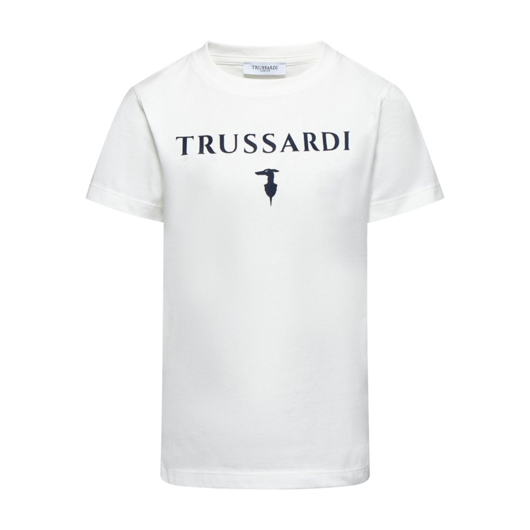 White Printed Crew Neck T-Shirt