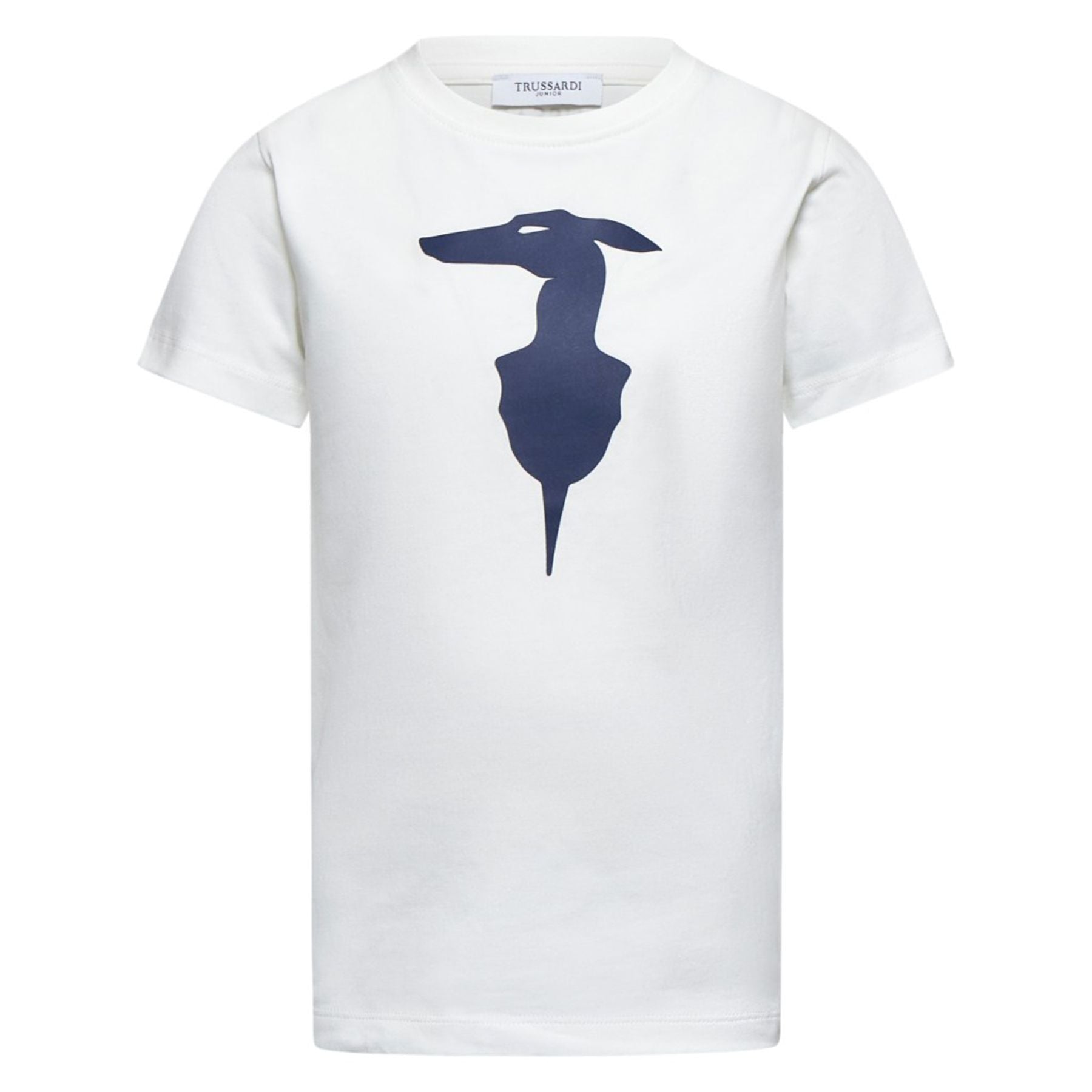 Trussardi White T-shirt for Boys with Logo