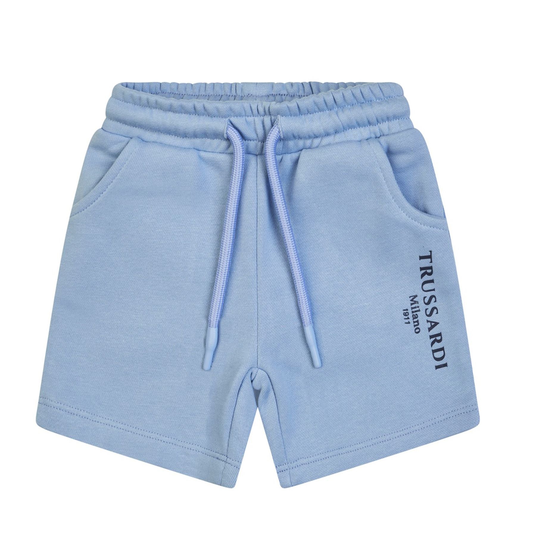 Trussardi Bermuda Shorts in Lightweight Printed Fleece