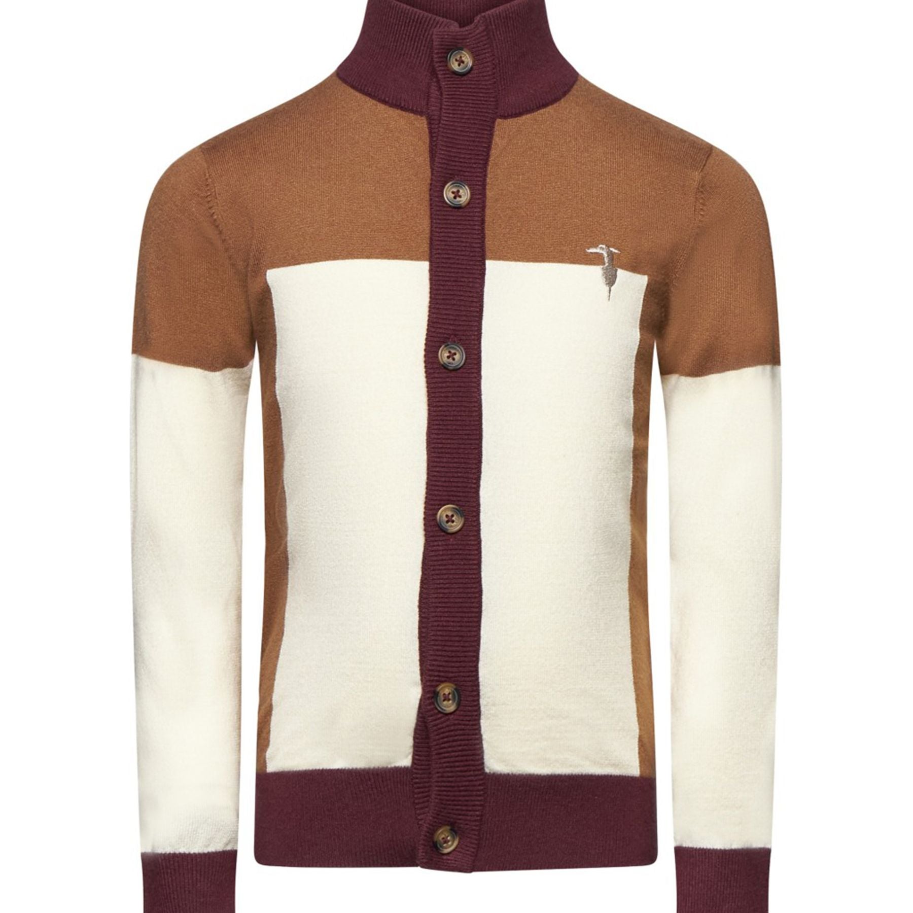Trussardi Multicolored Pastel High Neck Sweater