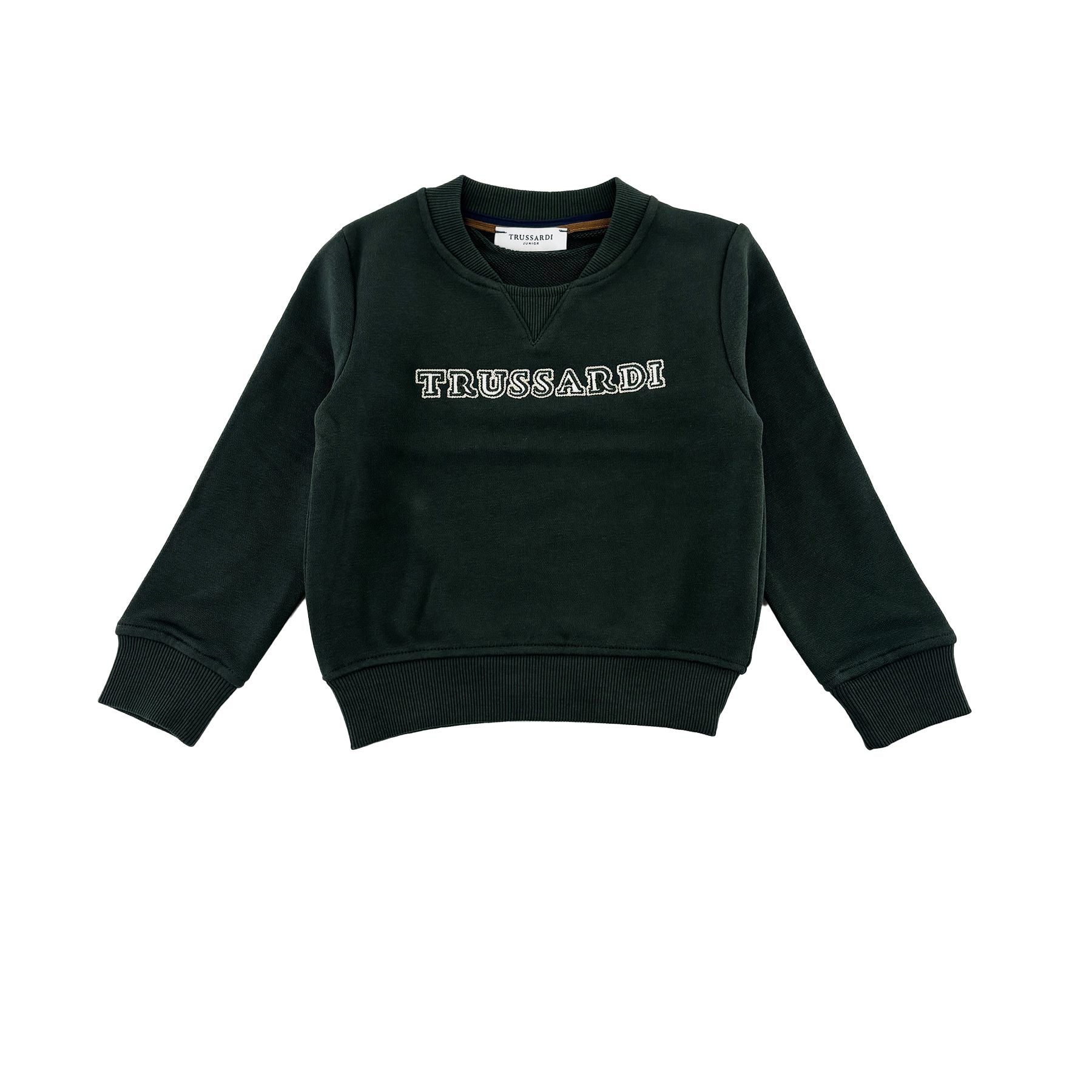 Trussardi Blue Crewneck Sweatshirt with Logo