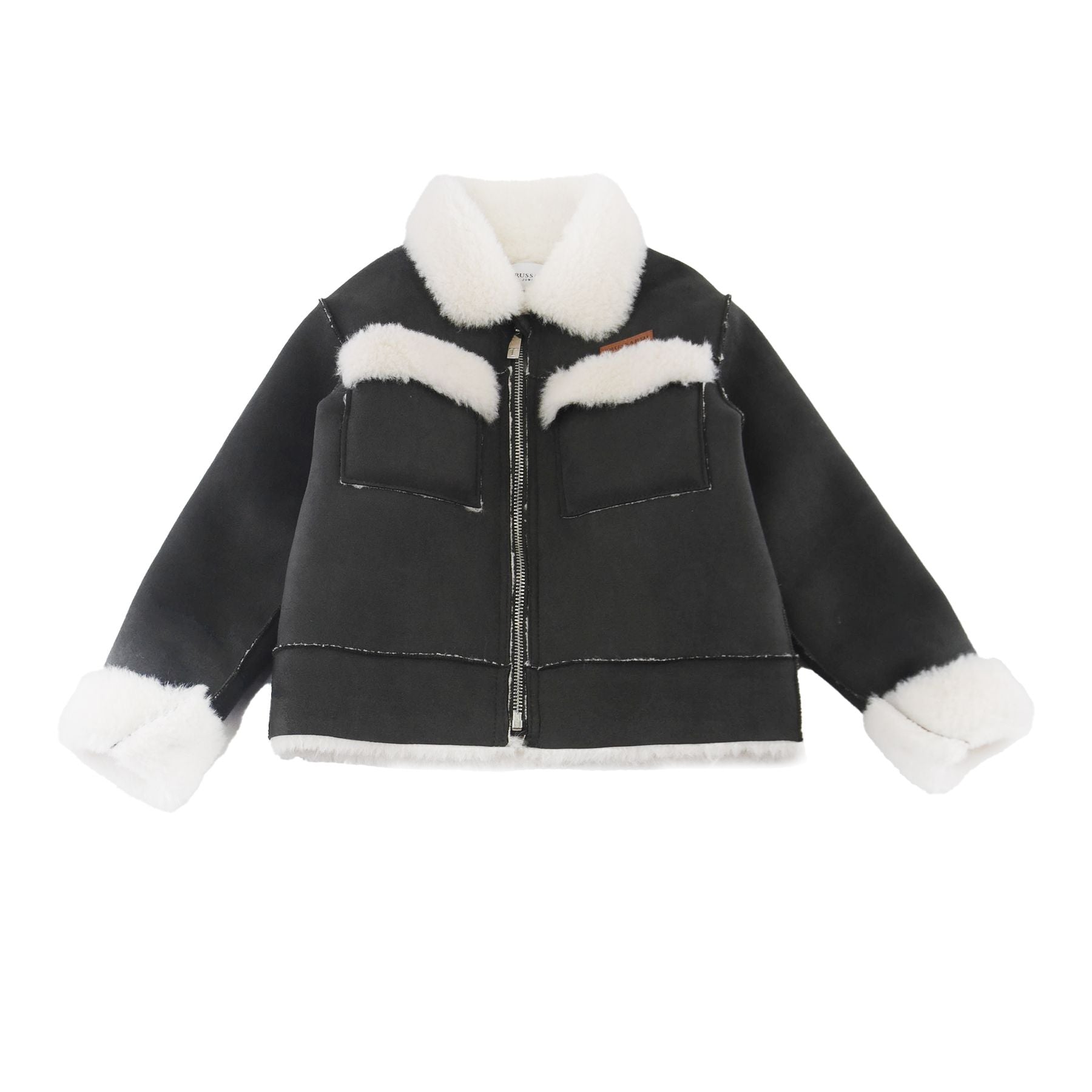 Trussardi Sheepskin Fur Coat