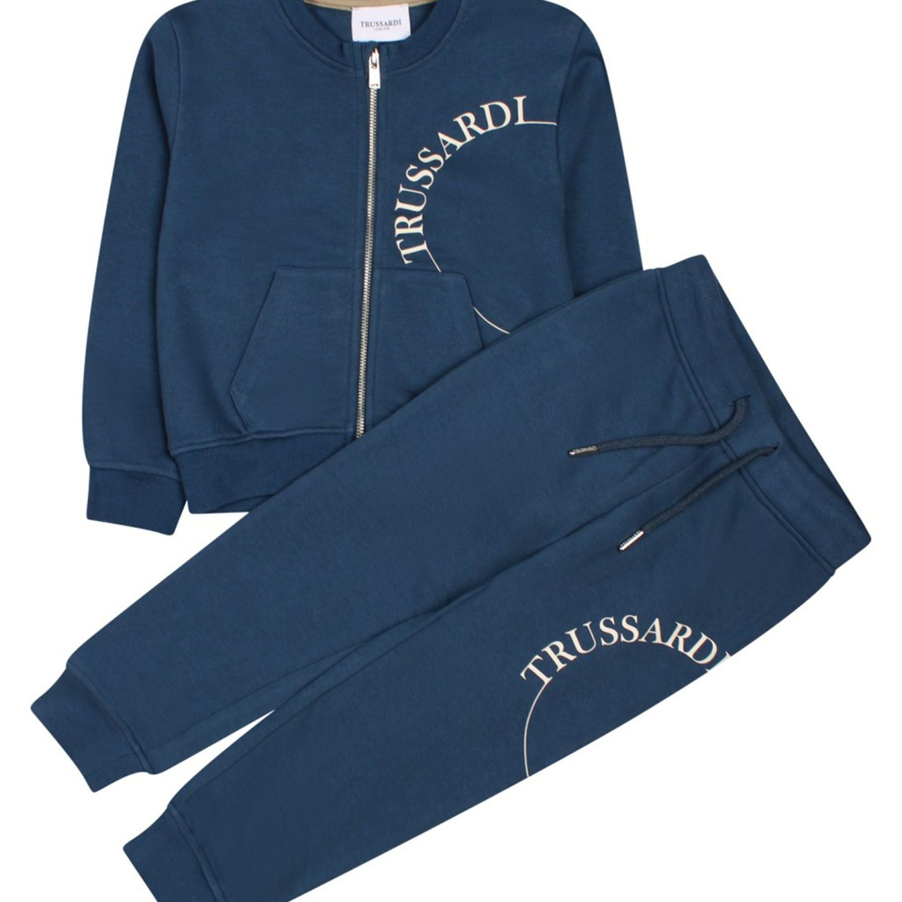 Full zip solid color tracksuit