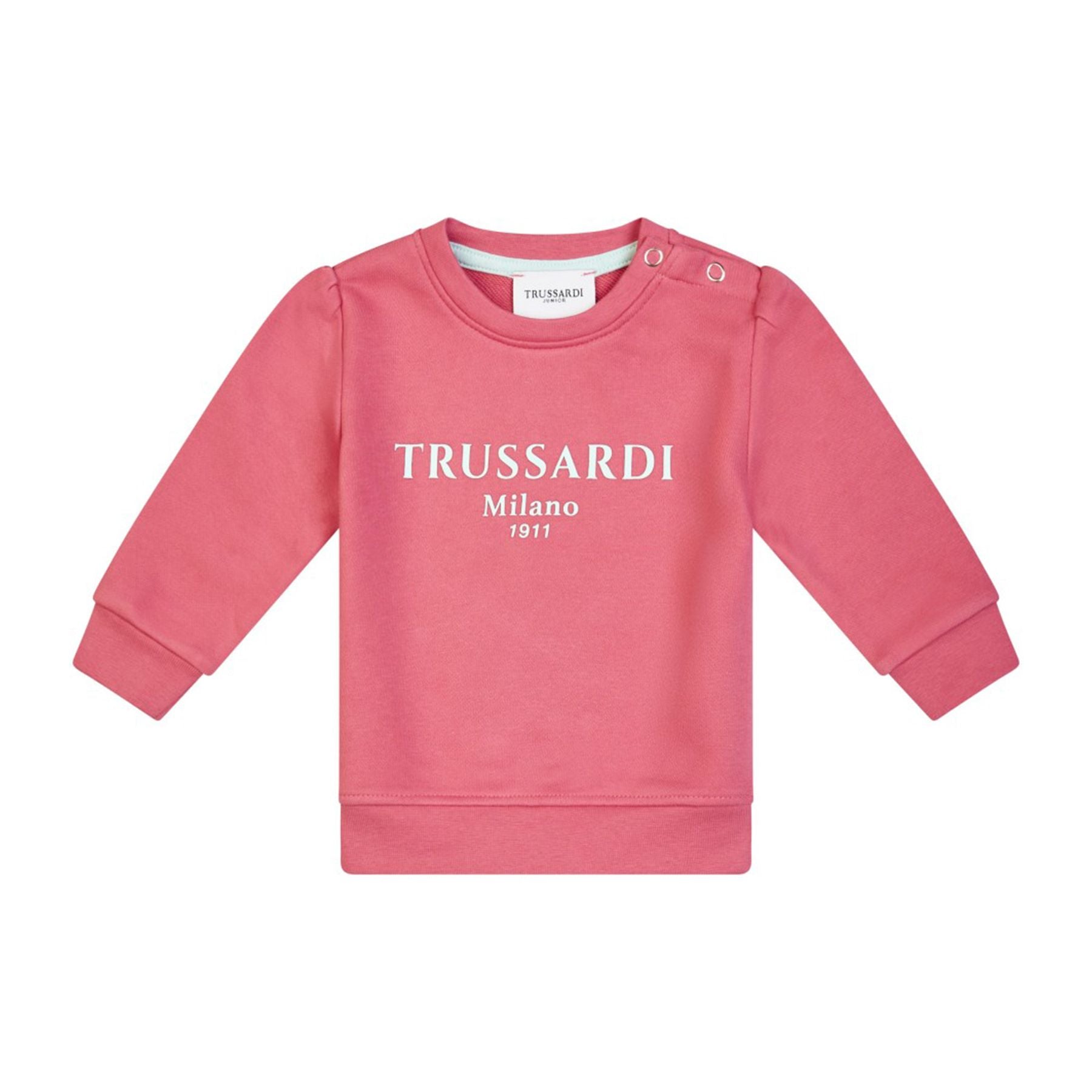 Trussardi Lightweight Crewneck Cotton Sweatshirt with Print
