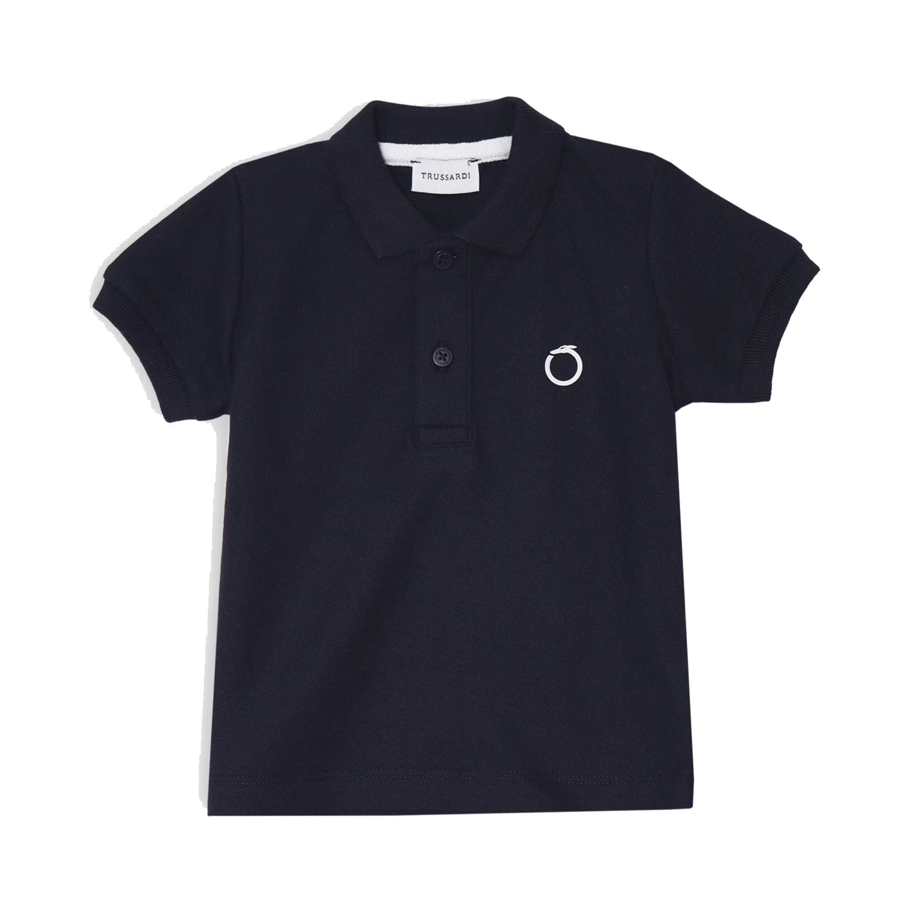 Trussardi Polo Shirt in Blue Piquet Fabric