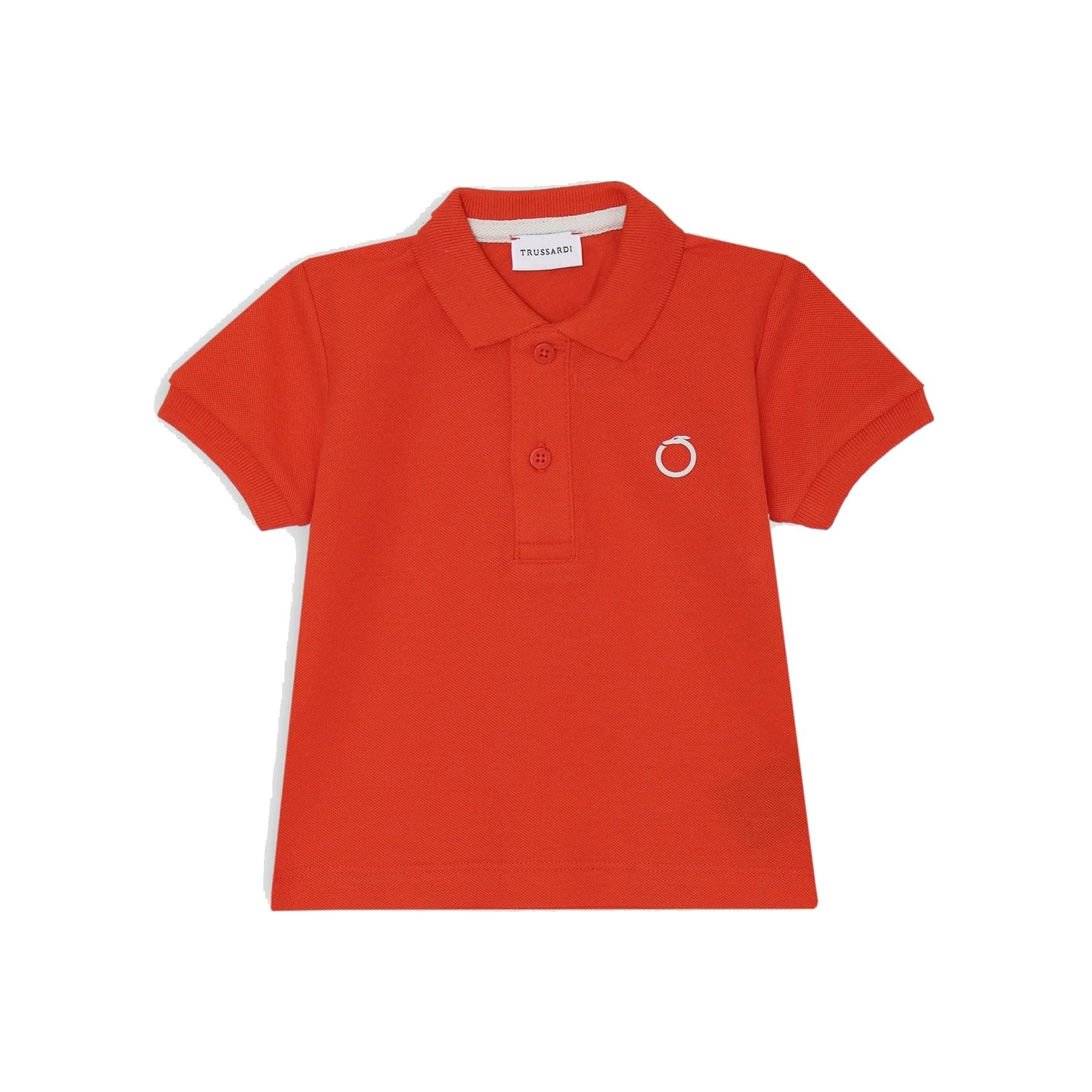 Trussardi Polo Shirt in Red Piquet Fabric
