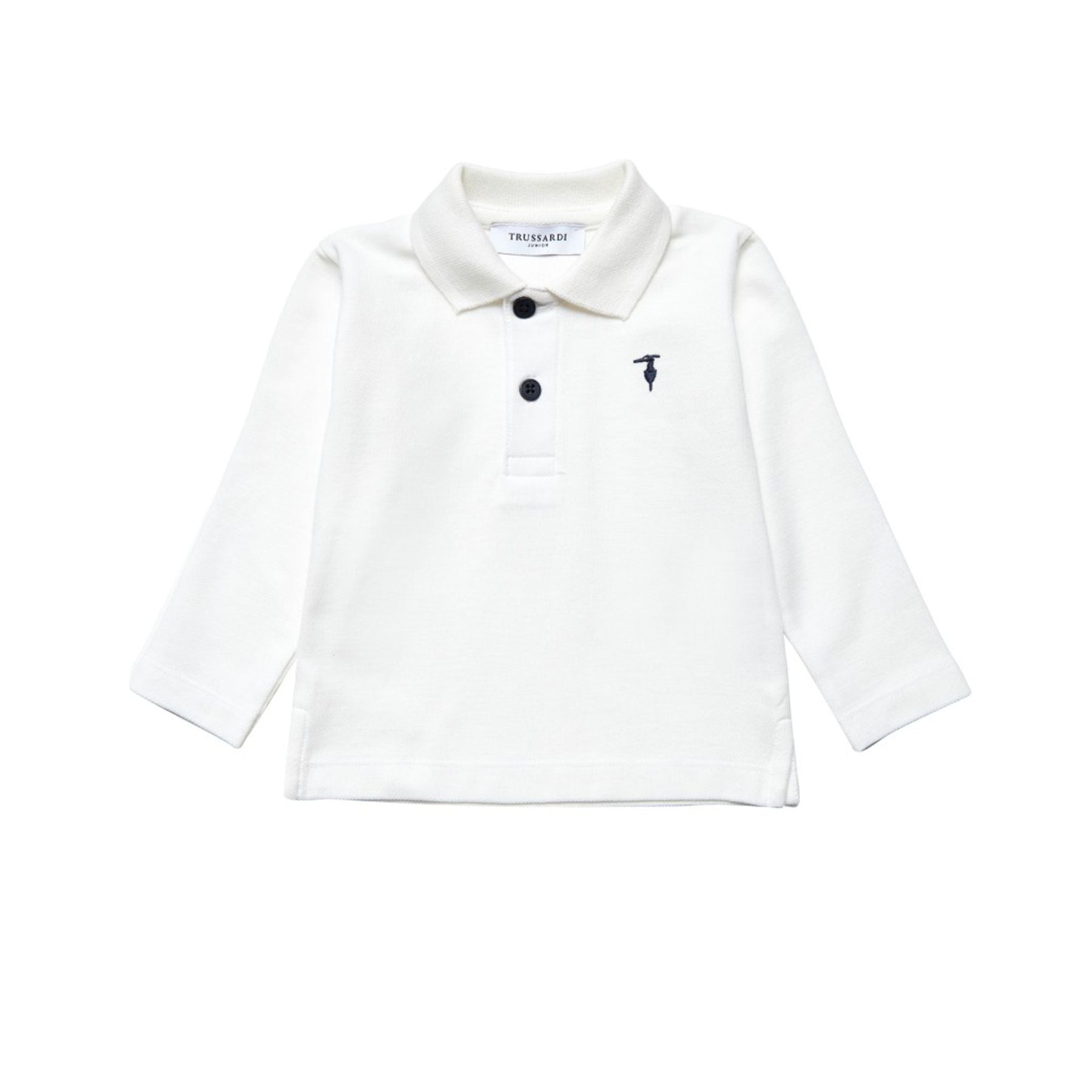 Plain White Embroidered Polo Shirt