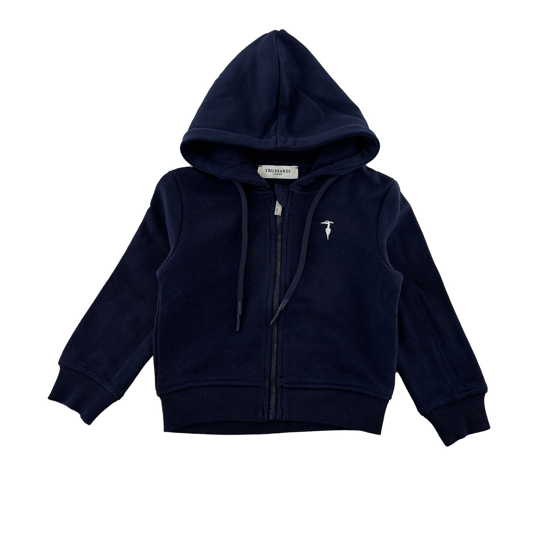 Trussardi Baby Blue Hoodie with Zip