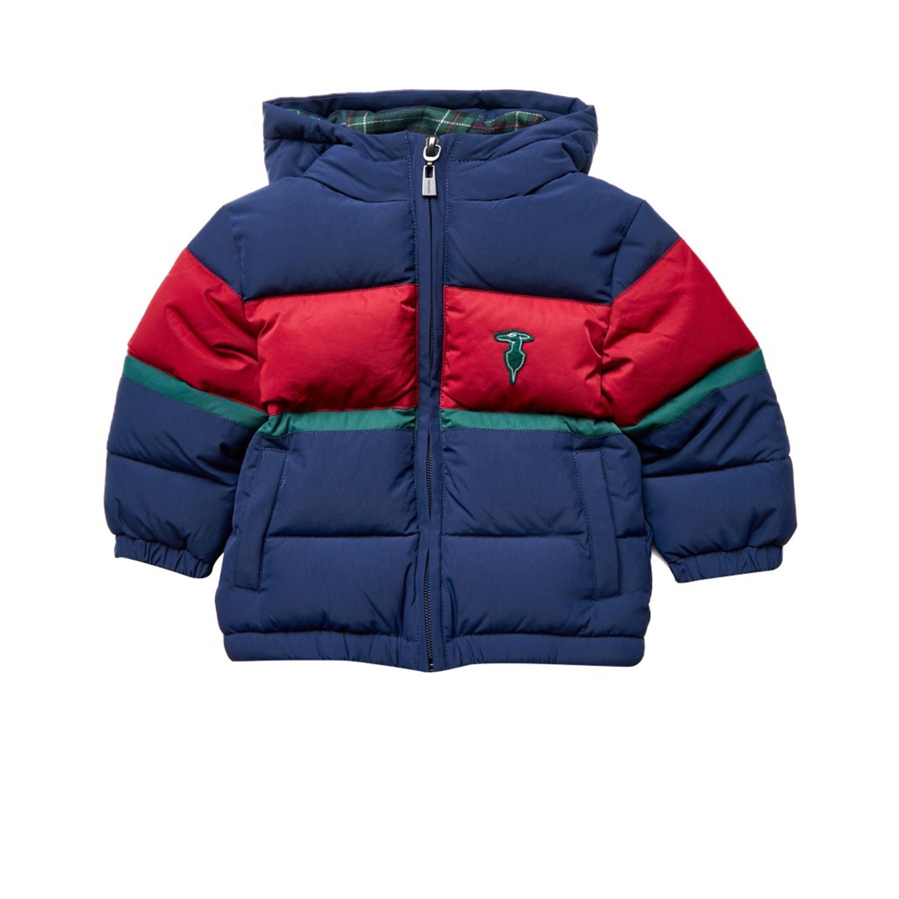 Two-Tone Blue and Red Baby Jacket
