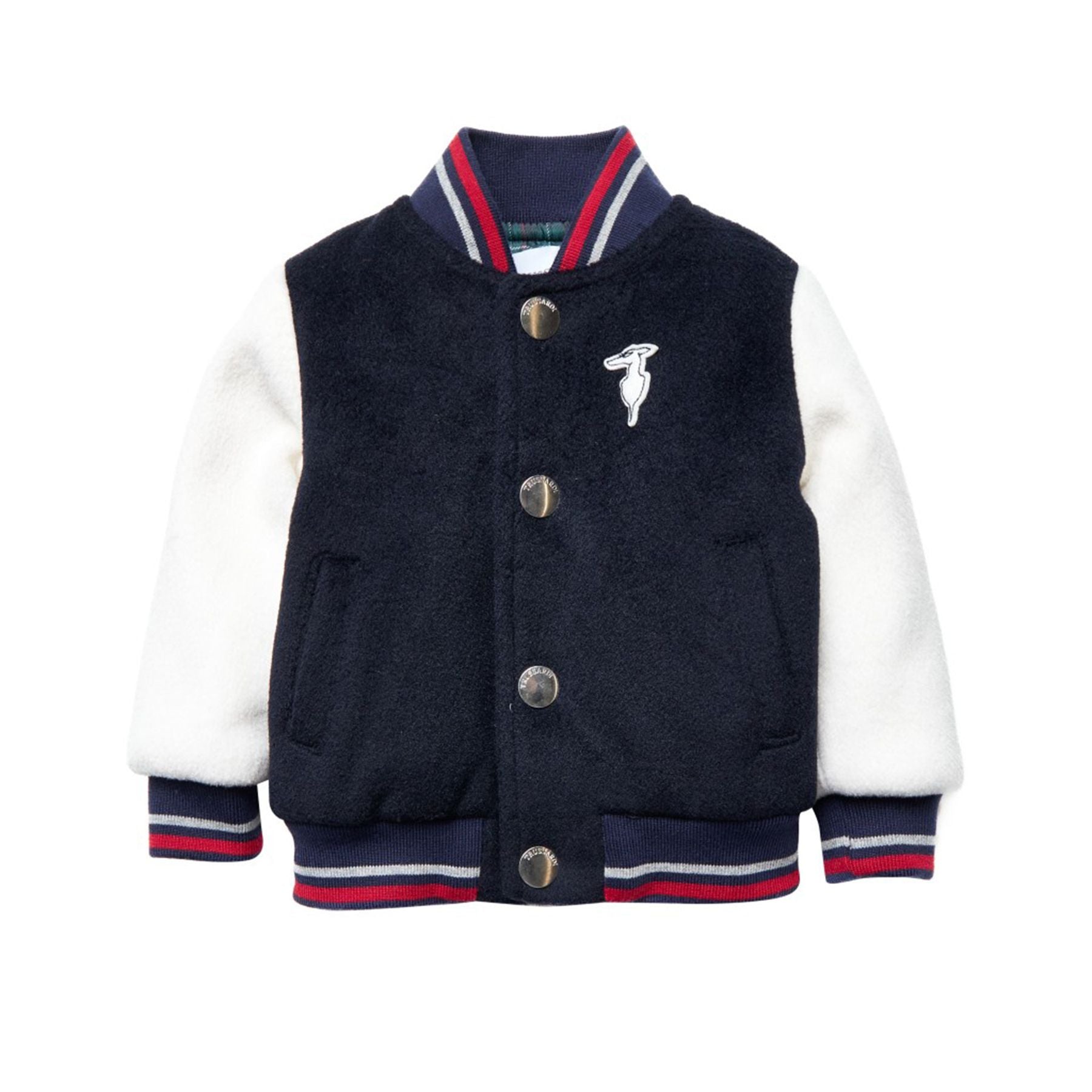 Baby Bomber Jacket Blue White College