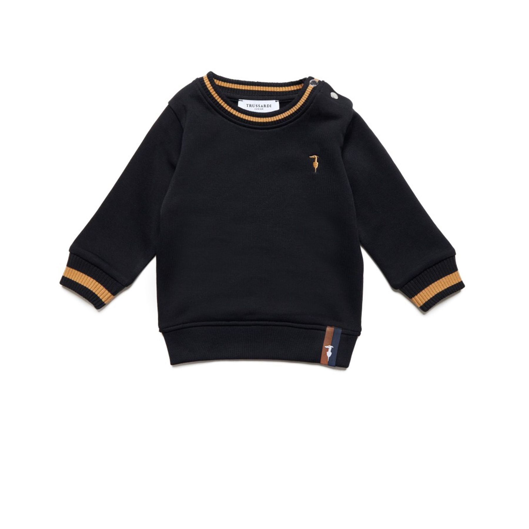 Trussardi Crewneck Sweatshirt with Embroidered Logo