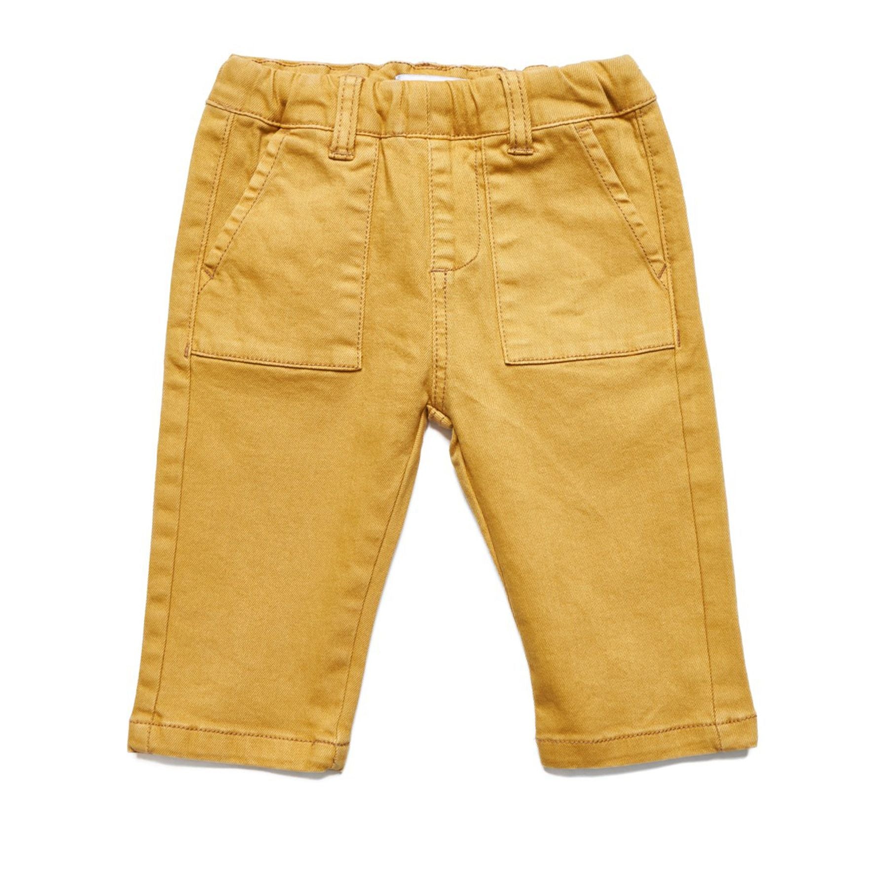 Trussardi Solid Color Trousers with Elastic Waistband