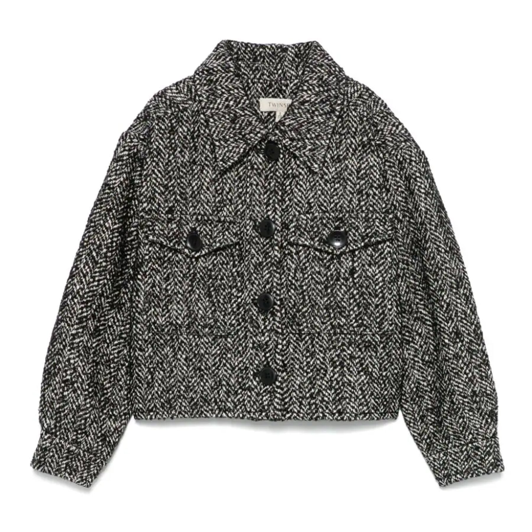 Twinset Jacket with Chevron Design