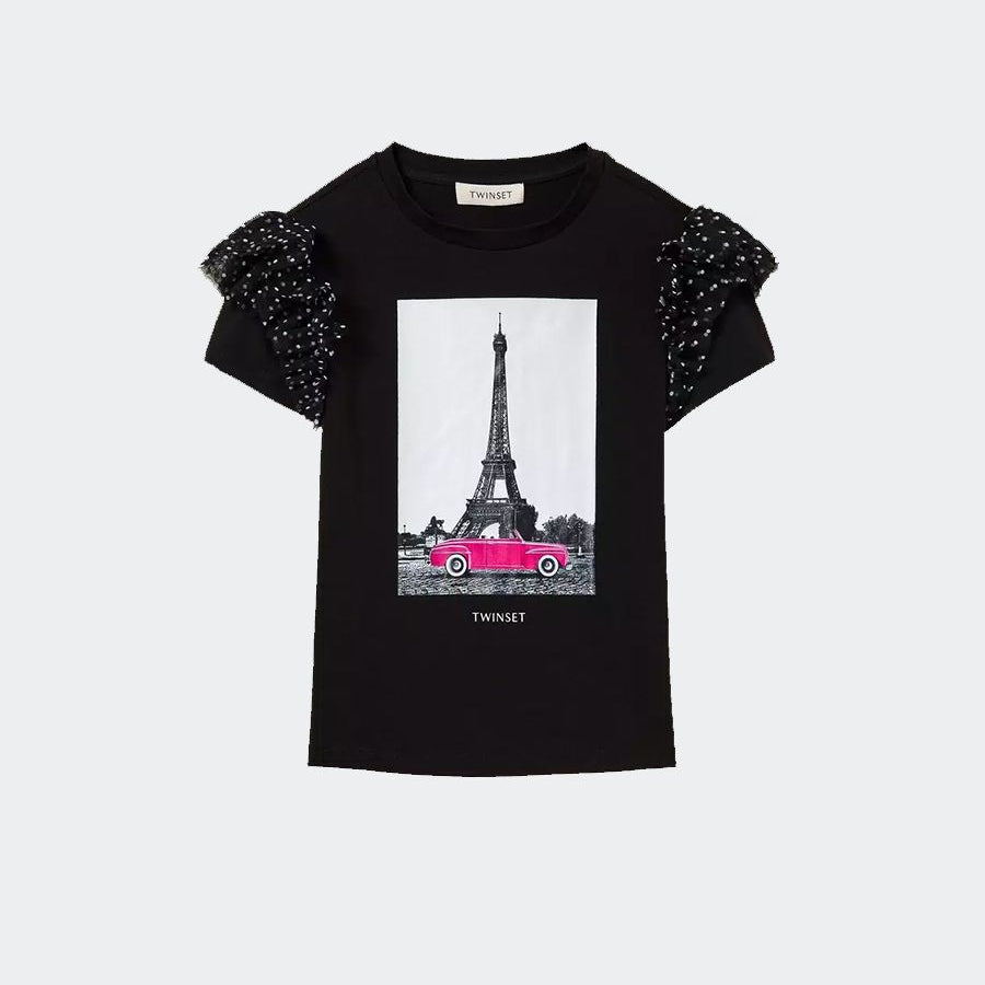 Twinset T-shirt Printed Mesh