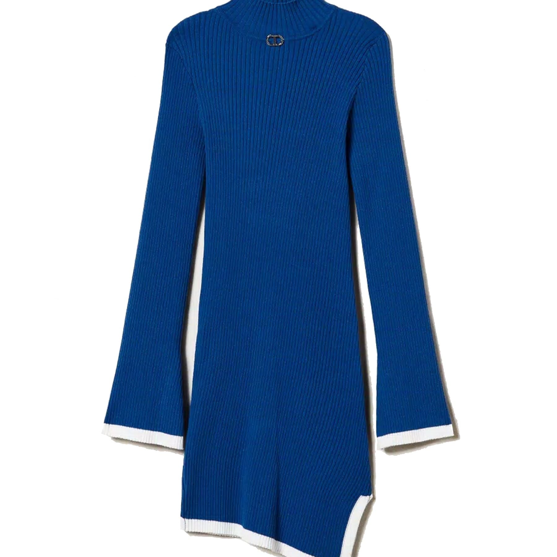 Twinset Short Ribbed Viscose Dress