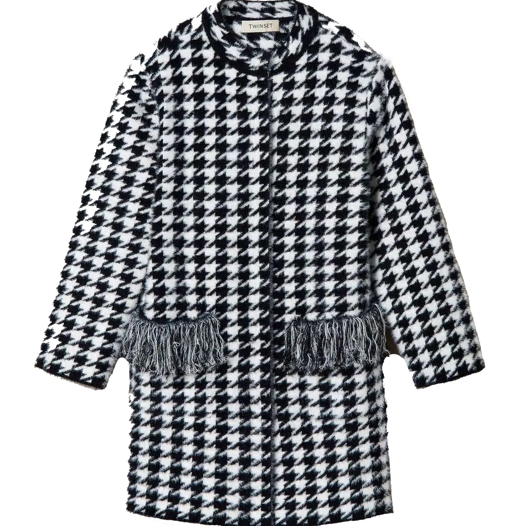 Twinset Short Sweater in Soft Jacquard