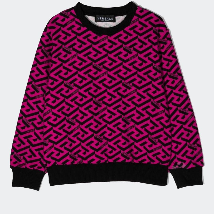 Versace Sweatshirt with Allover Greca