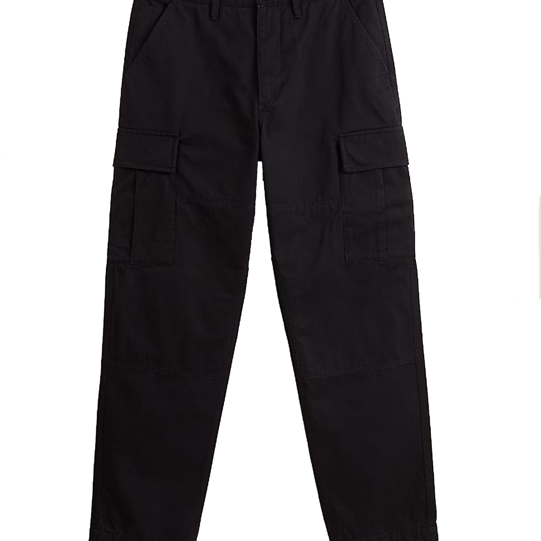 Vans Boys' Solid Black Cargo Pants with Pockets