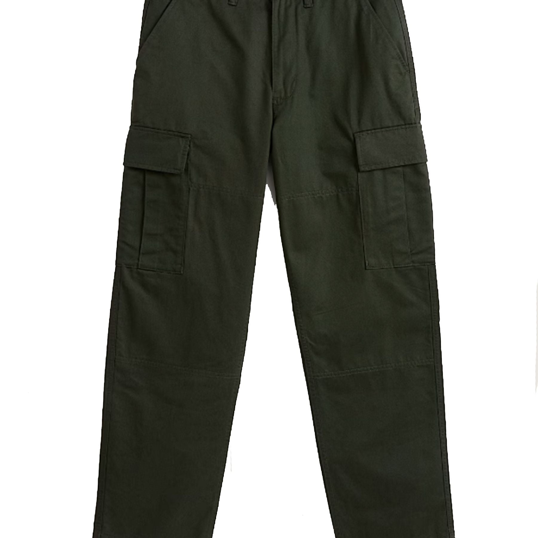 Vans Boys' Solid Green Cargo Pants with Pockets
