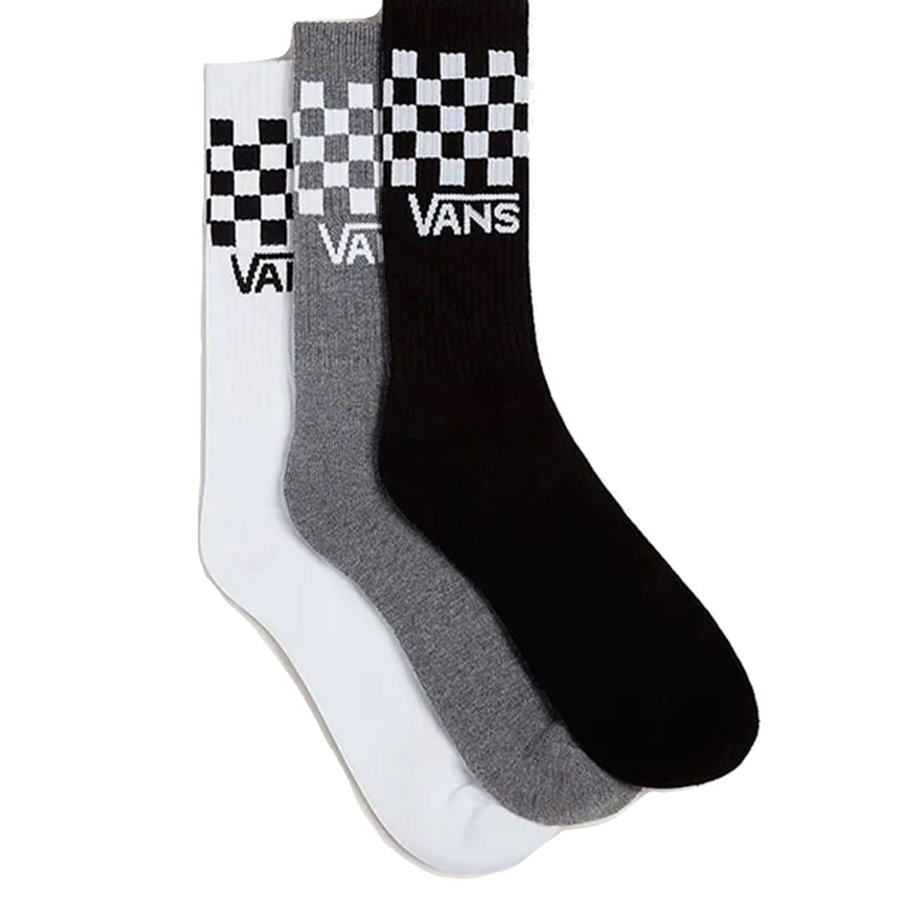 Vans Classic Check Sock Black White