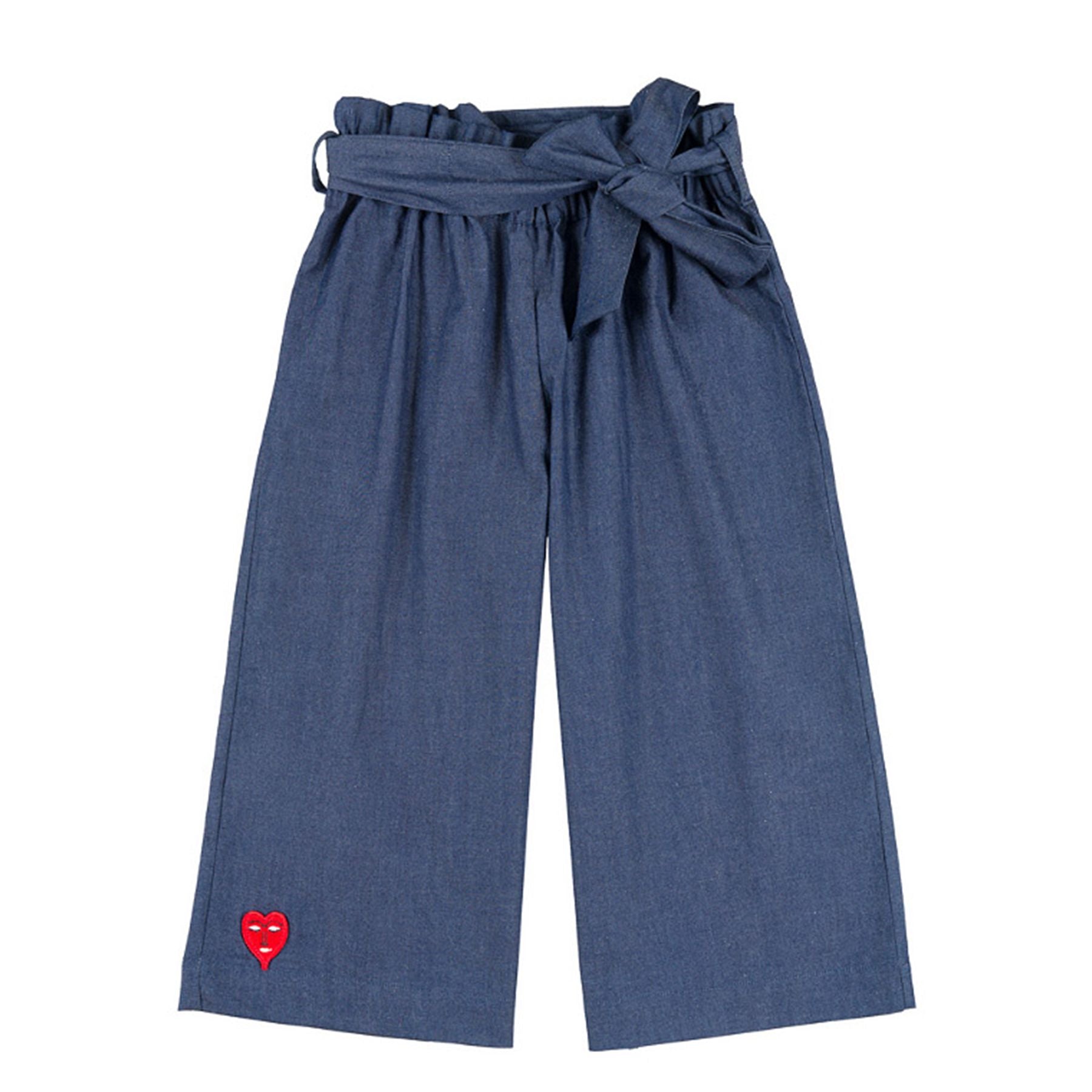 Vivetta Long Blue Trousers with Bow