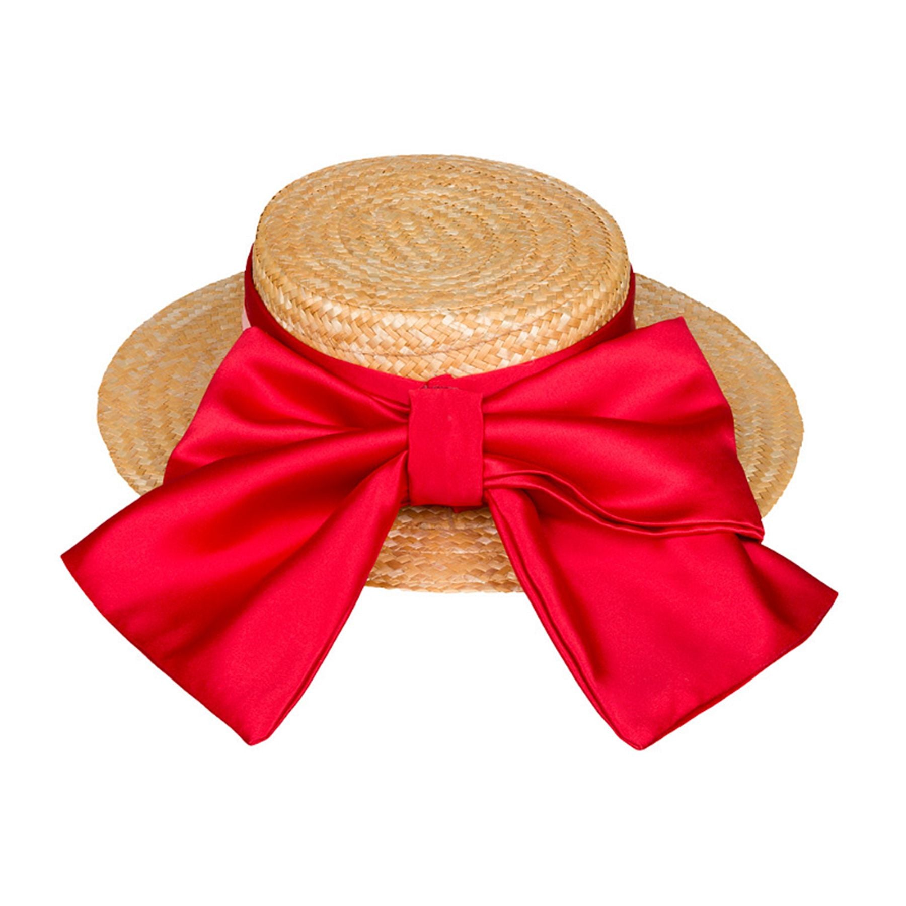 Vivetta Straw Hat with Red Band