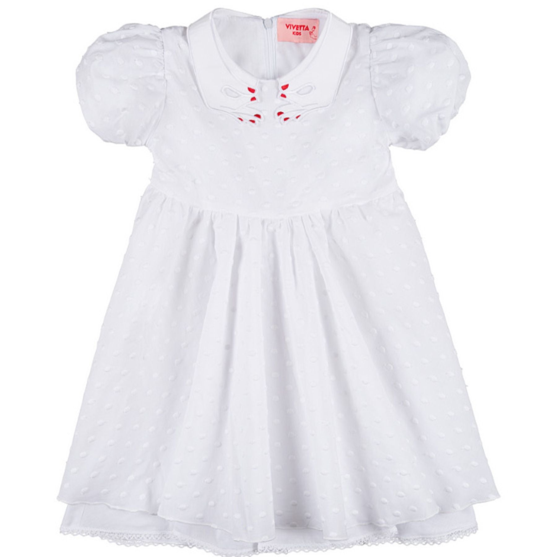 Vivetta White Dress with Hand Collar
