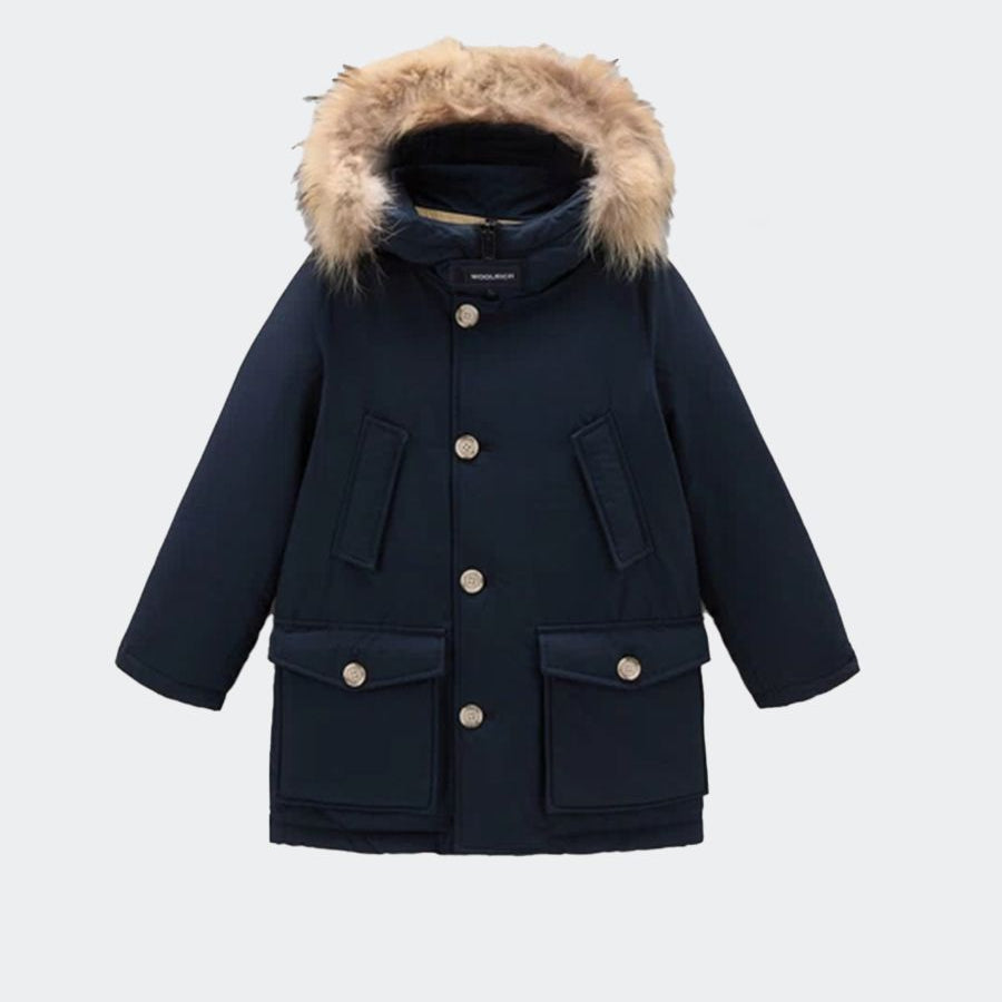 Arctic detachable fur parka down jacket