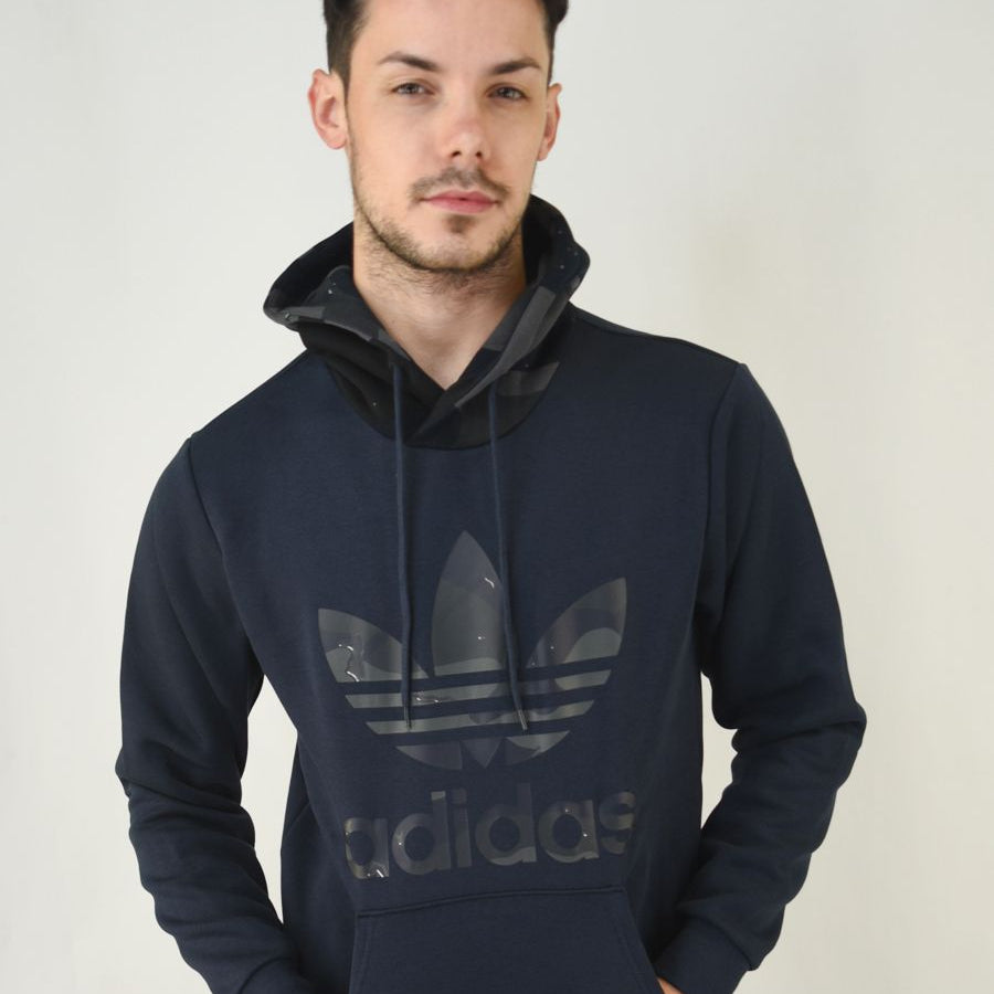 Adidas Hoodie with Front Logo in Camouflage Pattern