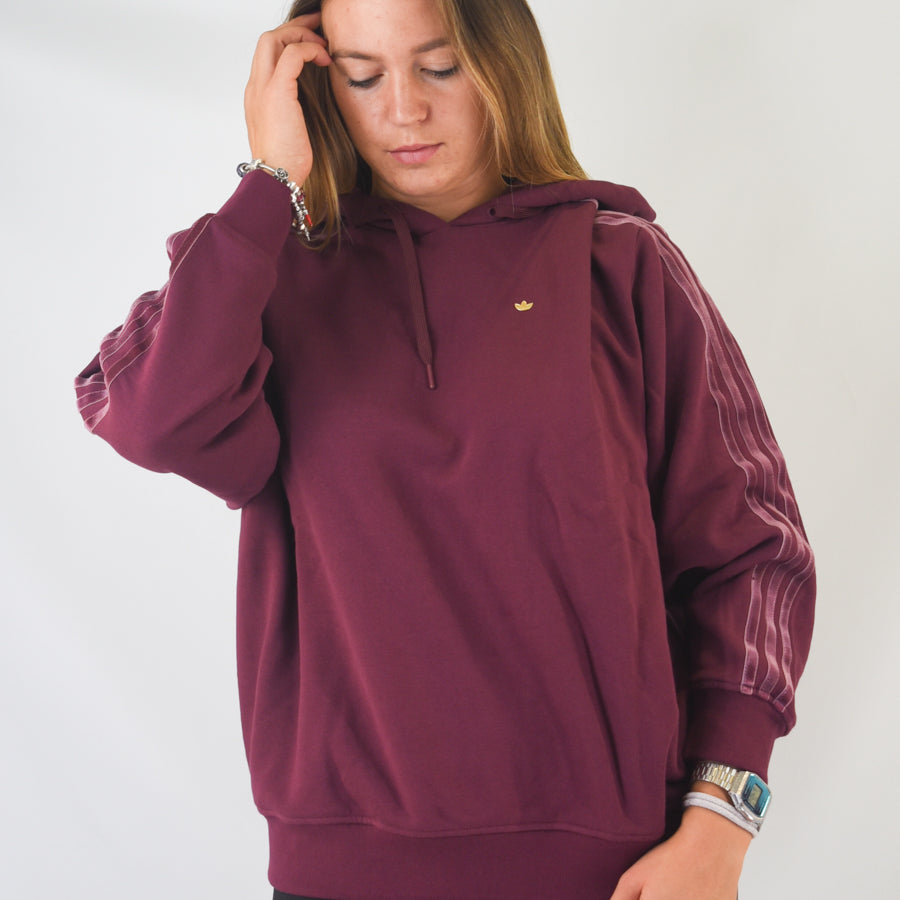 Adidas Hoodie with Side Stripes and Mini Logo