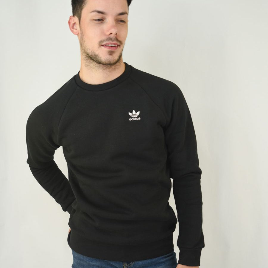Adidas Crewneck Sweatshirt with Mini Logo Print