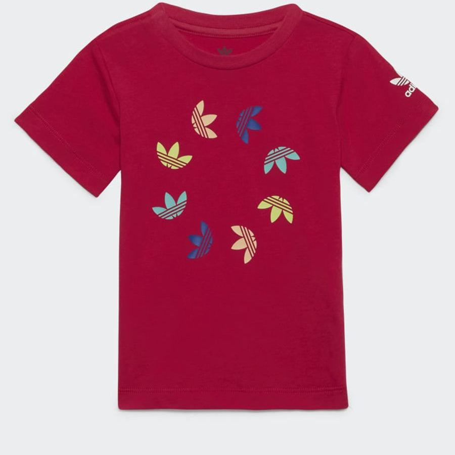 Adidas Short-Sleeved T-Shirt with Circular Trefoil Embroidery