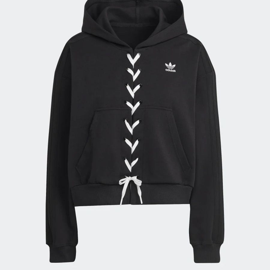 Adidas Cropped Sweatshirt with Lace Details