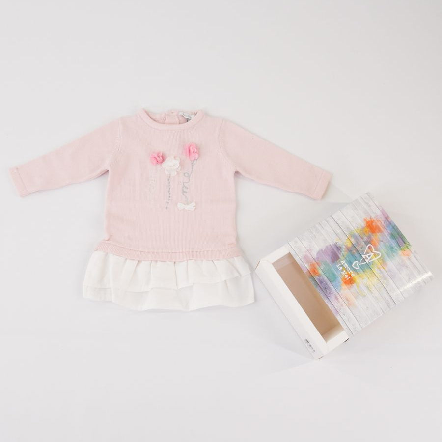 Love is me Embroidered Knit Dress