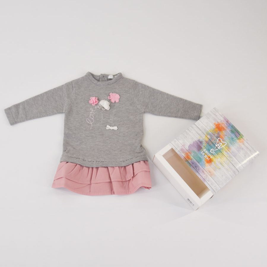 Love is me Embroidered Knit Dress