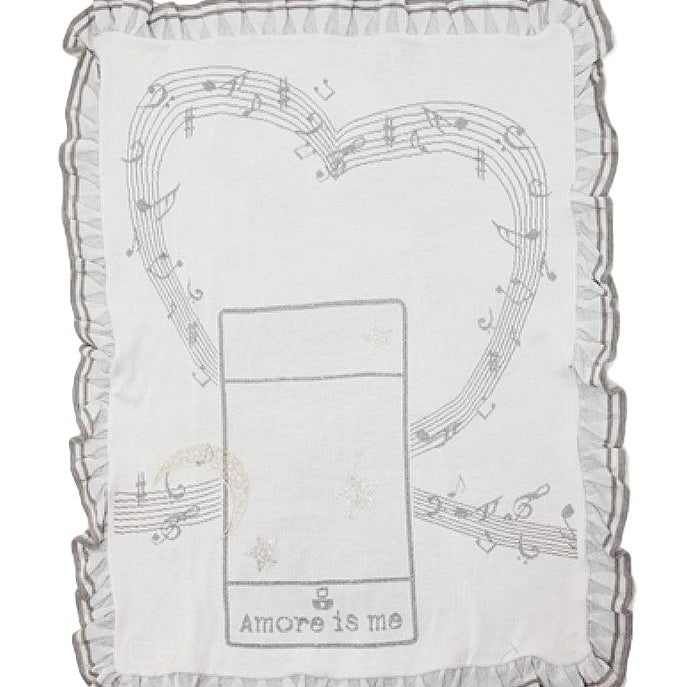 Love is me Blanket Jersey Material Girl