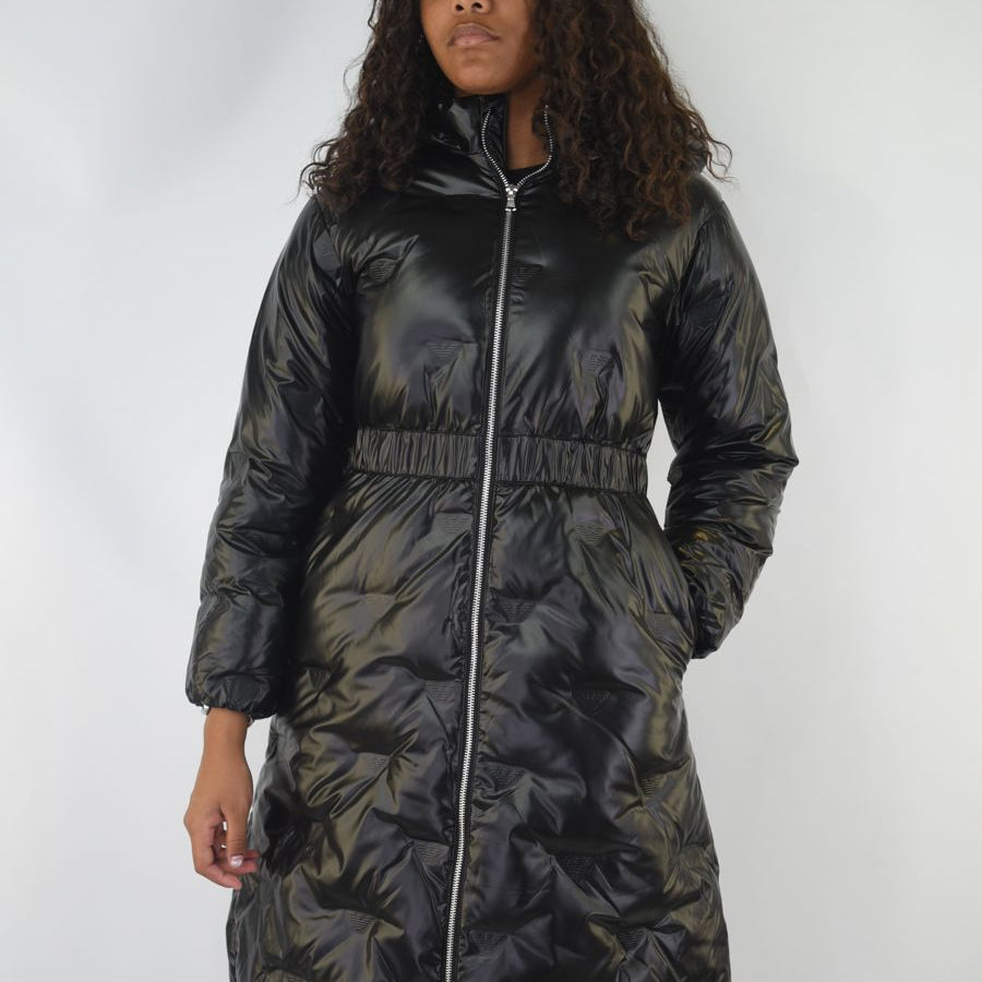 Armani Hooded Coat Fullzip Belt