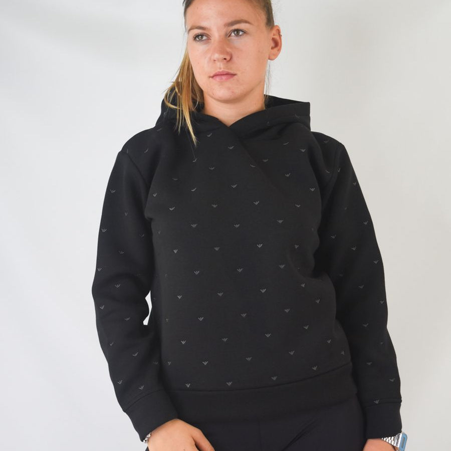Armani Hoodie with Emporio Allover Print