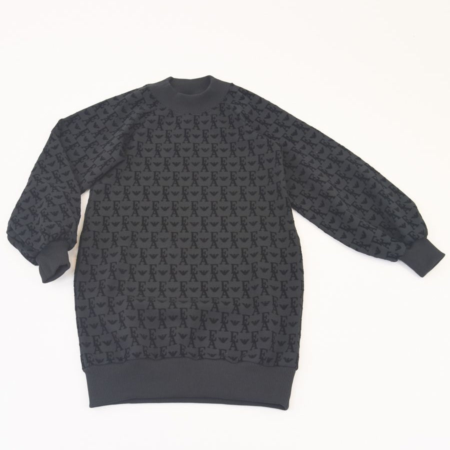 Armani Double Jersey Micro Eagle All Over Dress