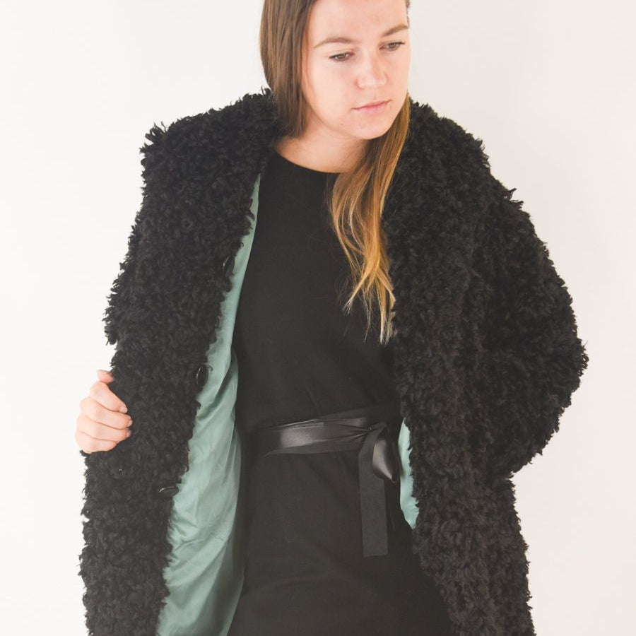 Armani Solid Color Teddy Bear Coat