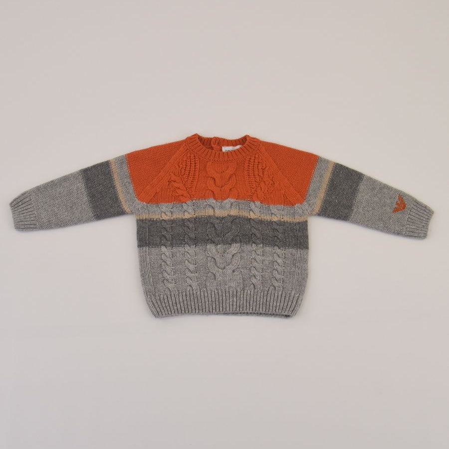 Armani Braided Crew Neck Sweater