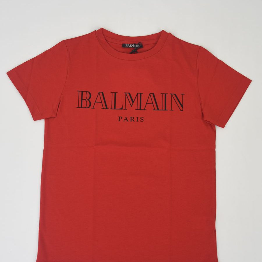 Balmain Short Sleeve T-Shirt with Logo
