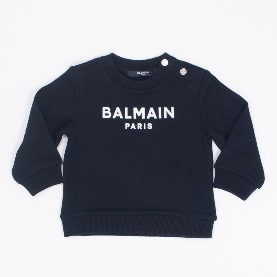 Balmain Crewneck Sweatshirt with Highlighted Logo