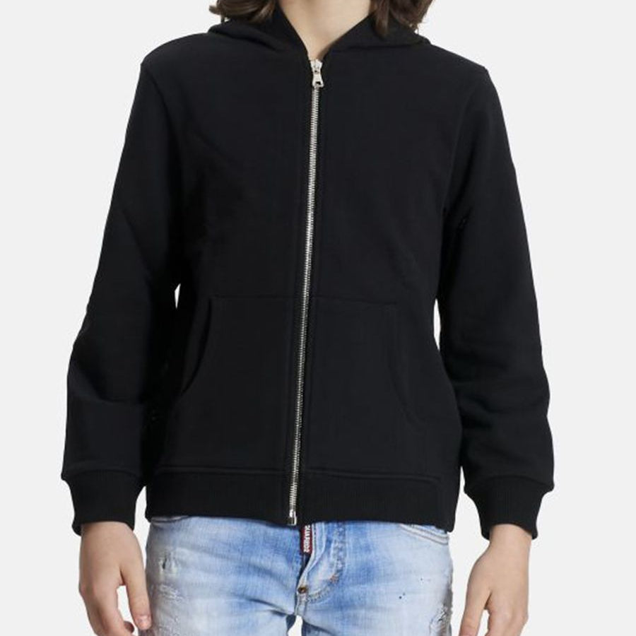 Balmain Full Zip Hoodie with Logo Print