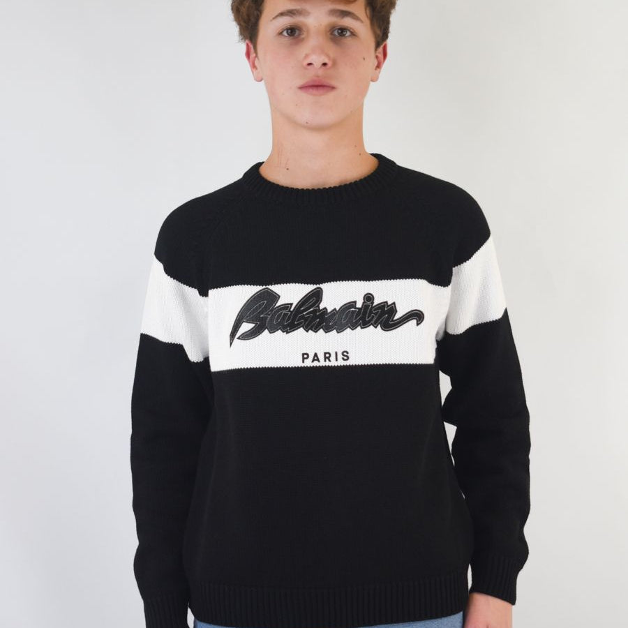 Balmain Crew Neck Long Sleeve Sweater