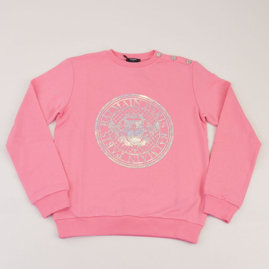 Balmain Logo Print Sweatshirt